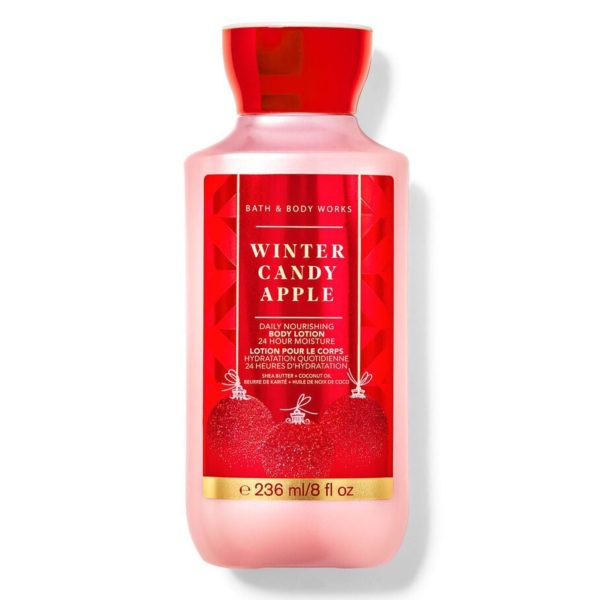 لوسیون بدن بث اند بادی ورکز مدل Winter Candy Apple