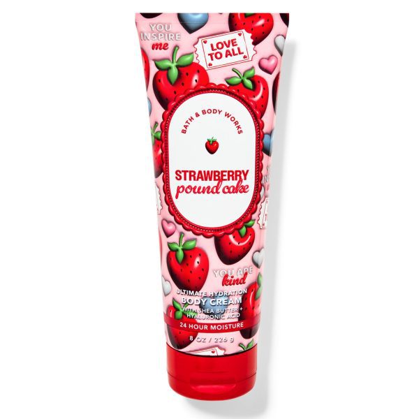 کرم بدن بث اند بادی ورکز مدل Strawberry Pound Cake